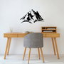 Wallity Mountain - 487 Accesorio de Pared Decorativo de Metal Negro